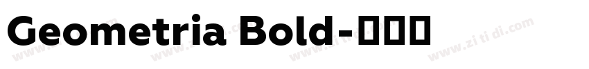 Geometria Bold字体转换